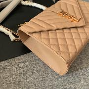 YSL ENVELOPE Medium Caviar Bag Beige 24cm - 4