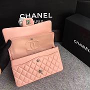 CHANEL Leather Flap Bag Gold Pink 25cm - 6