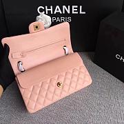 CHANEL Leather Flap Bag Gold Pink 25cm - 5