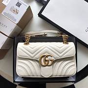 GG Marmont Small shoulder bag White 26cm - 1