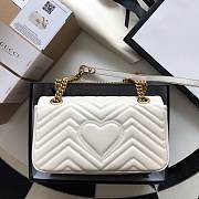 GG Marmont Small shoulder bag White 26cm - 4