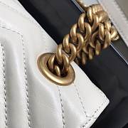 GG Marmont Small shoulder bag White 26cm - 6