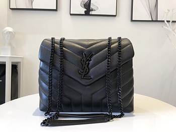 YSL Small LOULOU Bag in Black 24cm