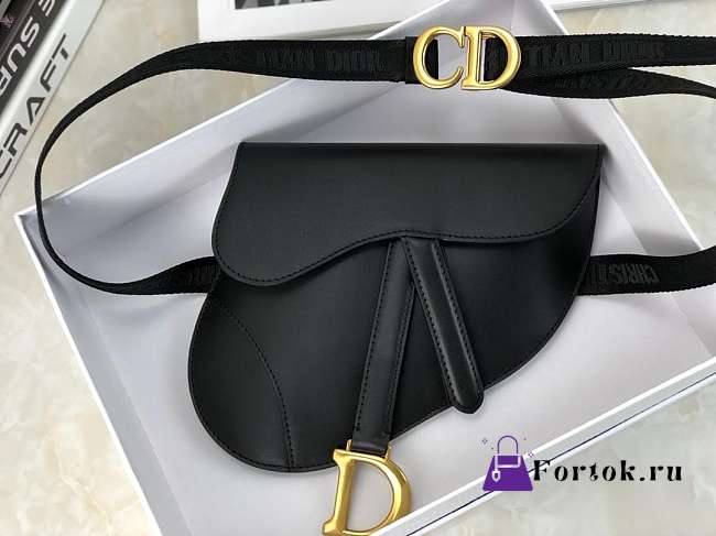 Dior SADDLE BELT BAG Black - 1