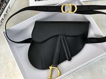 Dior SADDLE BELT BAG Black