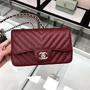 Chanel Classic Flap Handbag Silver hardware 20cm  - 1