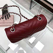 Chanel Classic Flap Handbag Silver hardware 20cm  - 3