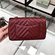 Chanel Classic Flap Handbag Silver hardware 20cm  - 2