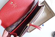 Louis Vuitton EMILIE WALLET Red 19cm - 3