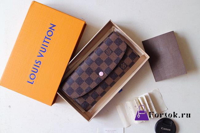 Louis Vuitton EMILIE WALLET Pink 19cm - 1