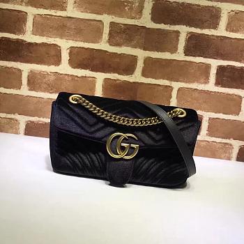 Gucci GG Leather Marmont Black 26cm