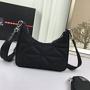 PRADA Re-Nylon padded hobo bag Black 1BC151 - 5