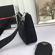 PRADA Re-Nylon padded hobo bag Black 1BC151 - 4