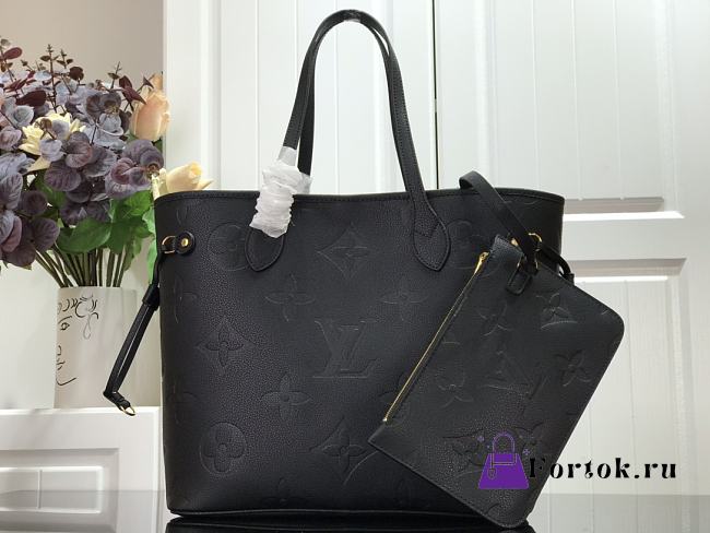 Louis Vuitton NEVERFULL MM M45686 Black 31cm  - 1
