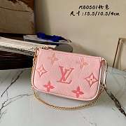 Louis Vuitton mini pochette accessoires bag Pink 15.5cm - 1