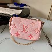 Louis Vuitton mini pochette accessoires bag Pink 15.5cm - 5