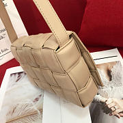 Bottega Veneta Padded Cassette Leather Shoulder Bag Almond 591970 26cm - 4