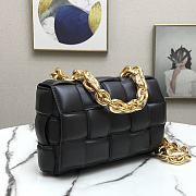 Bottega Veneta Gold Chain Cassette Black 44048 26cm - 2