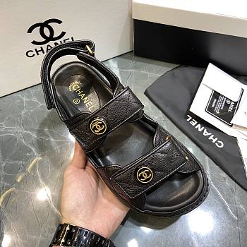 Chanel sandals Shoes 01 Black