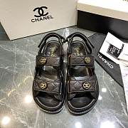 Chanel sandals Shoes 01 Black - 6