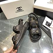 Chanel sandals Shoes 01 Black - 3