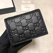 Gucci Ophidia Embossed Wallet Black Leather 11cm - 4