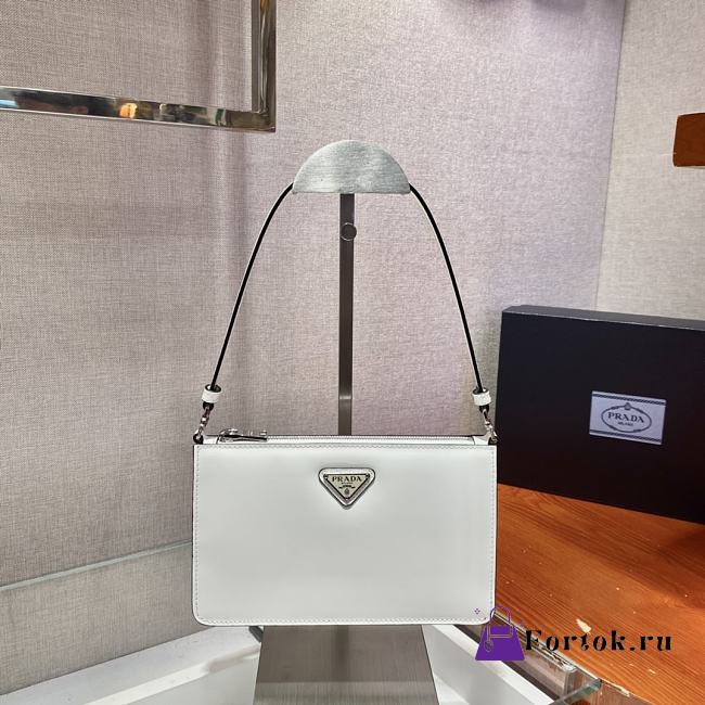 PRADA Saffiano leather mini bag White 1BC155 20cm - 1