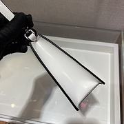 PRADA Saffiano leather mini bag White 1BC155 20cm - 5