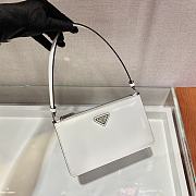 PRADA Saffiano leather mini bag White 1BC155 20cm - 3