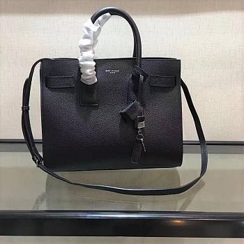 YSL Classic lychee pattern Black Large