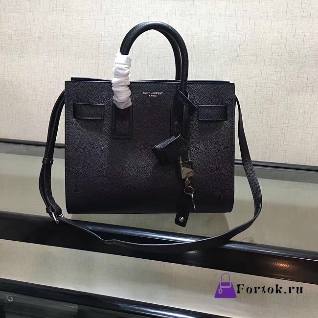 YSL Classic lychee pattern Black Medium 26cm - 1