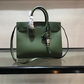 YSL Classic lychee pattern Green Large 32cm