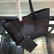 YSL casual shopping handbag calfskin Black 37cm - 6
