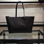 YSL casual shopping handbag Crocodile Black 37cm - 4