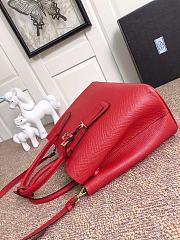 PRADA Medium Saffiano Leather Double Prada Bag Red 1BG775 33cm - 5
