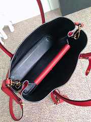 PRADA Medium Saffiano Leather Double Prada Bag Red 1BG775 33cm - 4