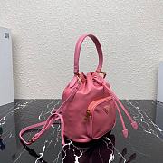 PRADA Nylon Duet Shoulder Bag Begonia Pink 1BH038 23cm - 5