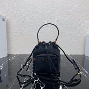 PRADA Nylon Duet Shoulder Bag Black 1BH038 23cm - 1