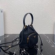 PRADA Nylon Duet Shoulder Bag Black 1BH038 23cm - 5