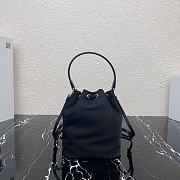 PRADA Nylon Duet Shoulder Bag Black 1BH038 23cm - 6
