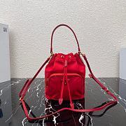 PRADA Nylon Duet Shoulder Bag 1BH038 Fiery Red 23cm - 1