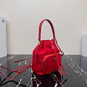 PRADA Nylon Duet Shoulder Bag 1BH038 Fiery Red 23cm - 4