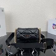 PRADA System nappa leather patchwork bag Black 1BD292  - 1