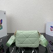 PRADA System nappa leather patchwork bag Green 1BD292 - 2