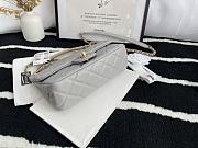 CHANEL 2021 Early Autumn Advanced Craft Handbag Gray 22cm - 3