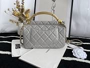 CHANEL 2021 Early Autumn Advanced Craft Handbag Gray 22cm - 2