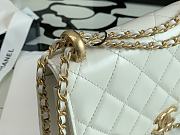 CHANEL Little Golden Ball WOC White 19cm - 5
