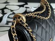 CHANEL Little Golden Ball WOC Black 19cm - 6