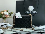 CHANEL Little Golden Ball WOC Black 19cm - 3