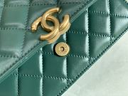 CHANEL Little Golden Ball WOC Mallard Green 19cm - 6